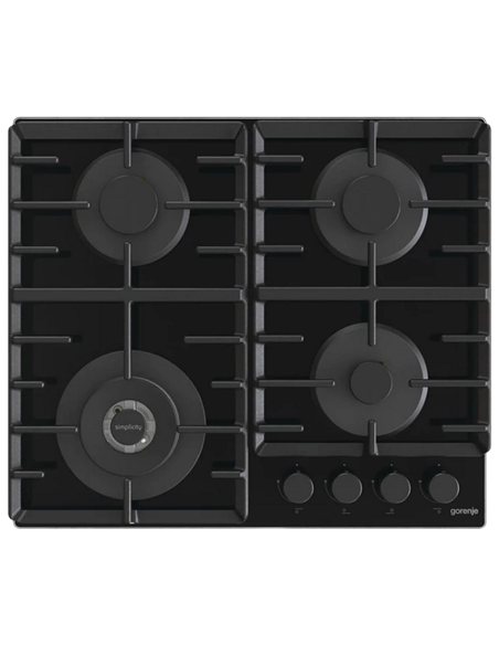 Газовая варочная панель Gorenje GTW 642 SYB, Чёрный