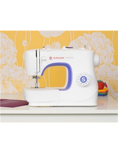 Mașină De Cusut Singer M3405, Alb Violet