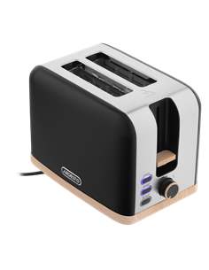 Toaster Ardesto T-F420BWD, Negru | Oțel inoxidabil 2