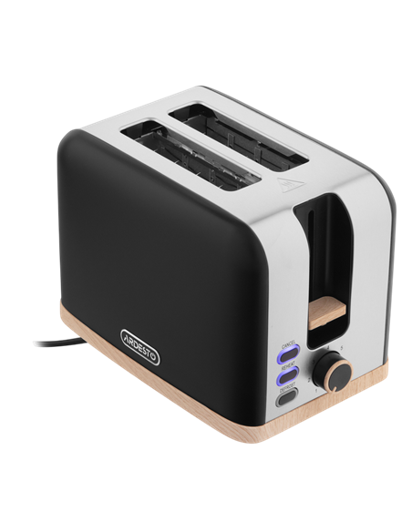 Toaster Ardesto T-F420BWD, Negru | Oțel inoxidabil