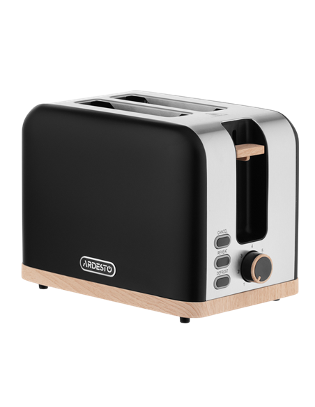 Toaster Ardesto T-F420BWD, Negru | Oțel inoxidabil