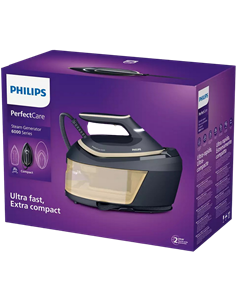 Утюг с парогенератором Philips PSG6066/20, 2400Вт, Синий | Золотой 2