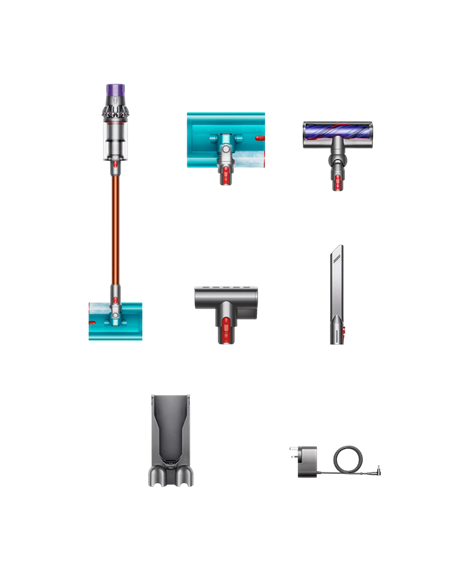 Aspirator Vertical Dyson V10 Cyclone Submarine, Gri | Portocaliu
