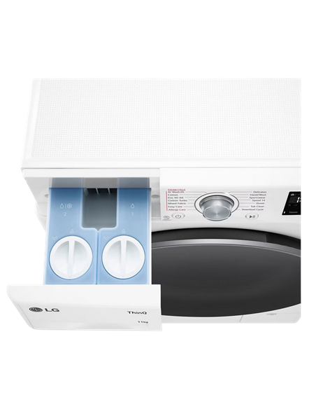 Mașină de spălat LG F4WR311S1WA, 11kg, Alb