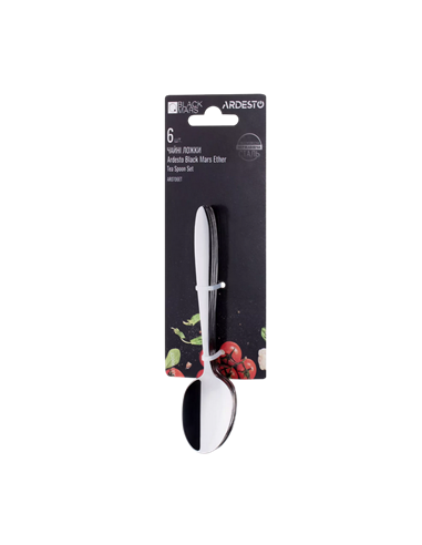 Set de tacâmuri Ardesto Black Mars Ether AR0706ET, 6 bcs, Oțel inoxidabil