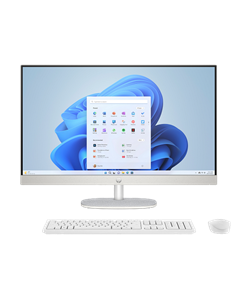 Computer All-in-One HP 27-cr0085ci, 27", AMD Ryzen 5 7520U, 16GB/512GB, Fără SO, Alb
