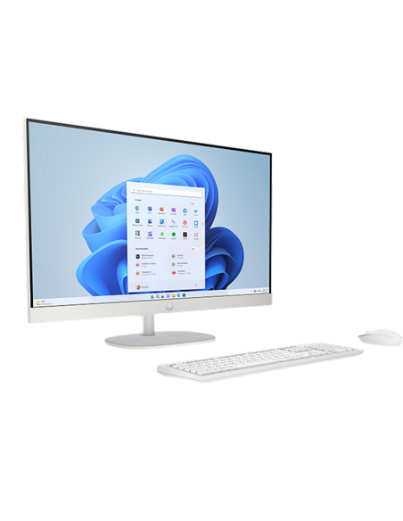 Моноблок HP 27-cr0085ci, 27", AMD Ryzen 5 7520U, 16Гб/512Гб, Без ОС, Белый