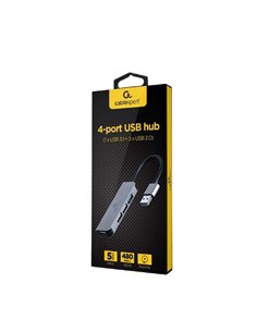 Adaptor Hub Gembird UHB-U3P1U2P3-01, Argintiu 2
