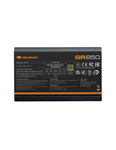 Sursă Alimentare PC Cougar Power GR 850, 850W, ATX, Complet modular