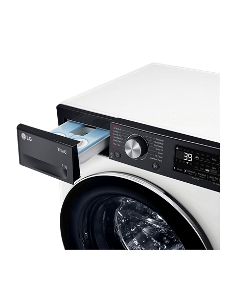 Mașină de spălat LG F4WR711S3HA, 11kg, Alb