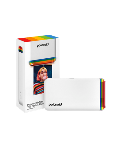 Фотопринтер Polaroid Hi-Print 2x3 Generation 2 + Paper, 54 x 86 мм, Белый