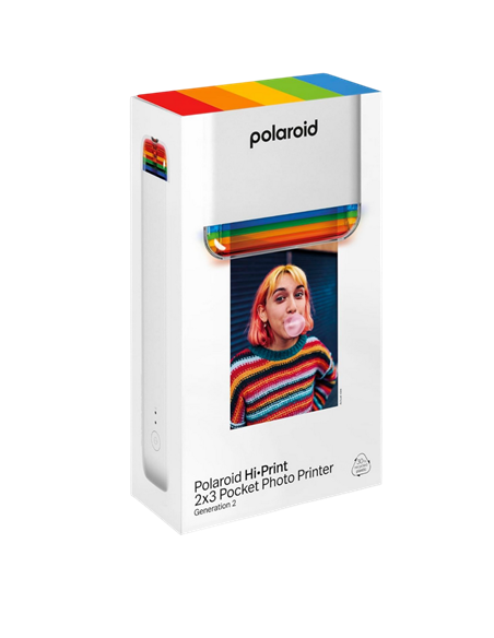 Imprimantă foto Polaroid Hi-Print 2x3 Generation 2 + Paper, 54 x 86 mm, Alb