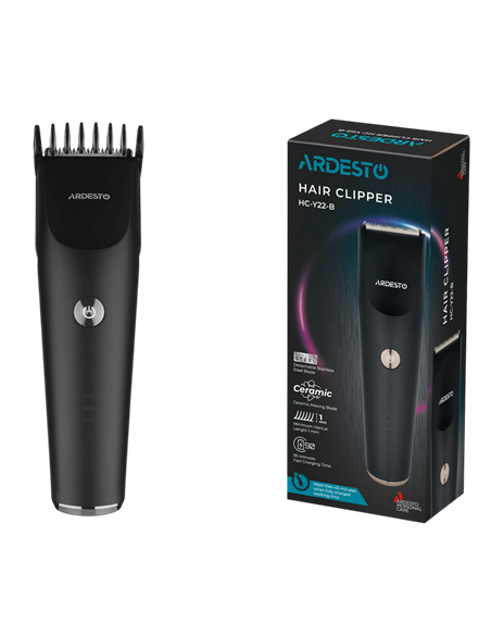 Машинка для стрижки Ardesto HC-Y22-B, Чёрный