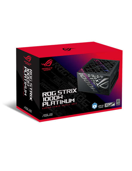 Блок питания для компьютеров ASUS ROG Strix 1000W Platinum, ATX, Полностью модульный