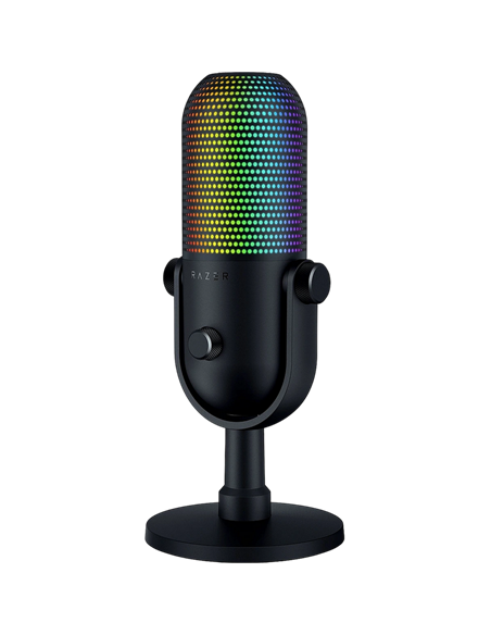 Игровой Микрофон Razer Seiren V3 Chroma, Проводной аналоговый, Чёрный