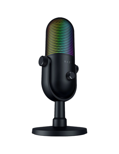 Игровой Микрофон Razer Seiren V3 Chroma, Проводной аналоговый, Чёрный