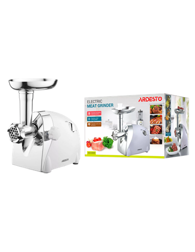 Мясорубка Ardesto MGA-2000W, Белый | Серебристый