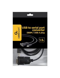 Converter Gembird UAS-DB9M-02, Negru 2