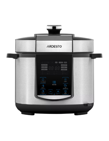 Мультиварка-скороварка Ardesto MPC-P225, Серебристый | Черный