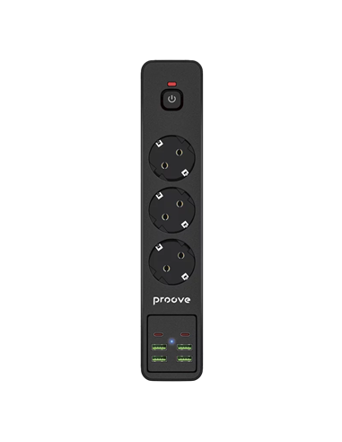 Сетевой фильтр Proove Power Strip P-03, 3 Розеток, 2м, Черный