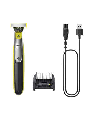 Trimmer pentru bărbați Philips QP2734/23, Negru | Verde