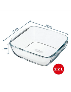 Tava de copt Pyrex 212B100, Transparent 2
