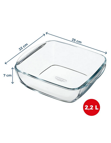 Форма для выпечки Pyrex 212B100, Прозрачный