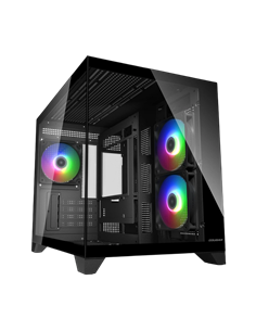 Компьютерный корпус Cougar FV150 Mini RGB, Mini-Tower, Без блока питания, Чёрный