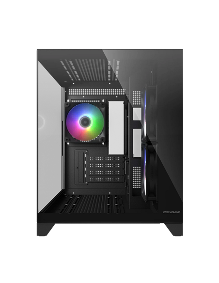 Carcasă PC Cougar FV150 Mini RGB, Mini-Tower, Fără PSU, Negru
