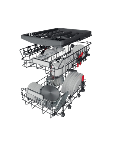 Посудомоечная машина Whirlpool WSBO 3O34 PF X, Нержавеющая сталь