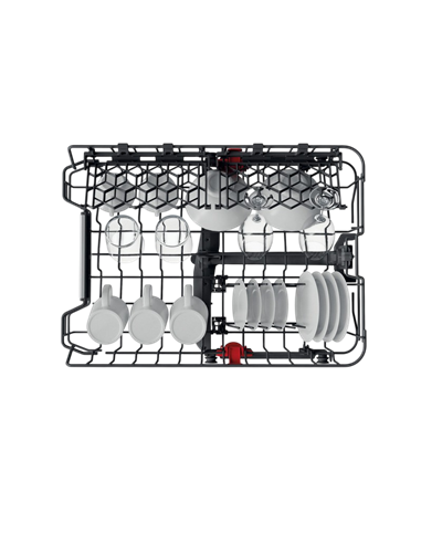 Mașină de spălat vase Whirlpool WSBO 3O34 PF X, Oțel inoxidabil