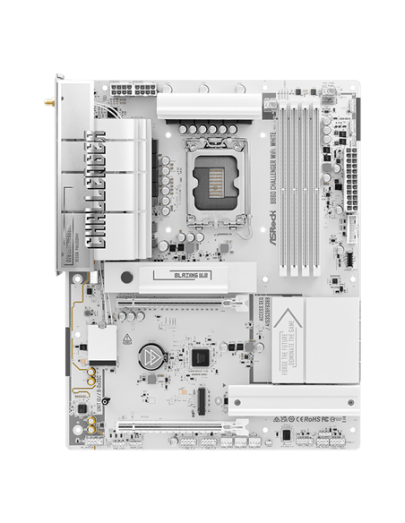 Placă de bază ASRock B860 CHALLENGER WIFI WHITE, LGA1851, AMD B860, ATX