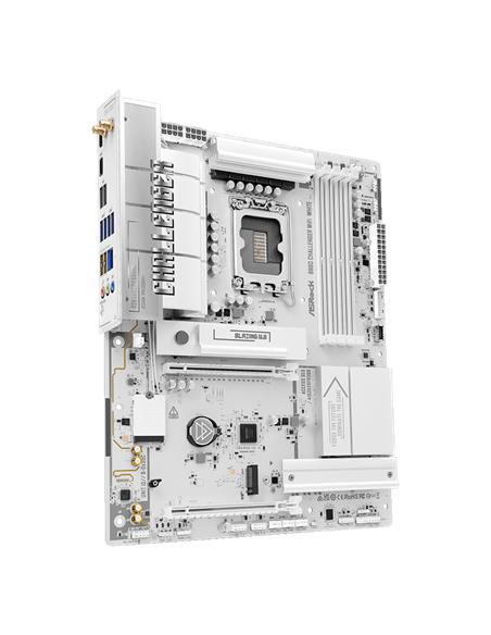 Placă de bază ASRock B860 CHALLENGER WIFI WHITE, LGA1851, AMD B860, ATX