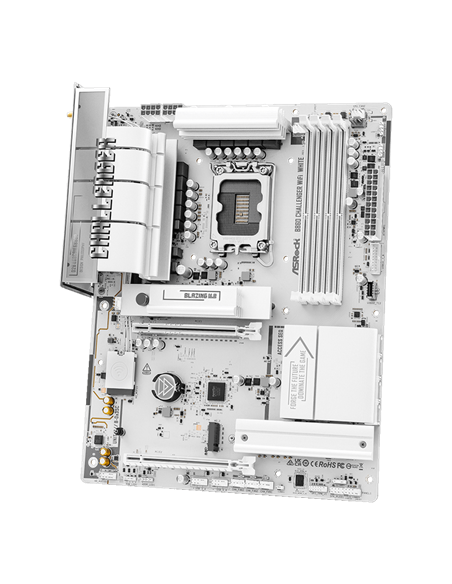 Материнская плата ASRock B860 CHALLENGER WIFI WHITE, LGA1851, AMD B860, ATX