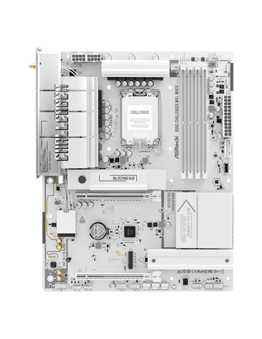 Placă de bază ASRock B860 CHALLENGER WIFI WHITE, LGA1851, AMD B860, ATX