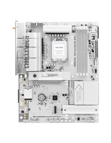 Placă de bază ASRock B860 CHALLENGER WIFI WHITE, LGA1851, AMD B860, ATX