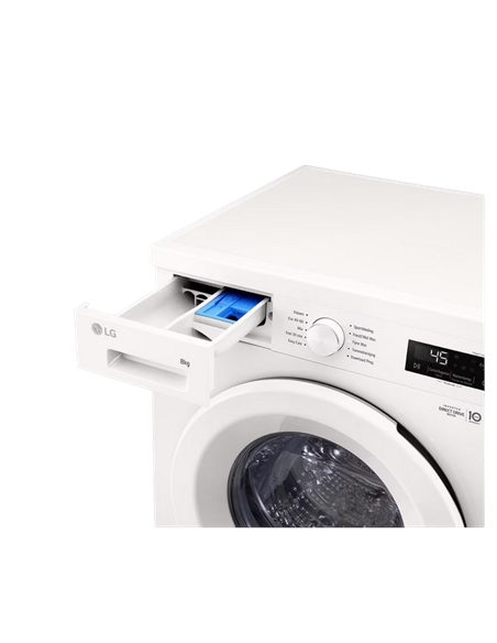 Mașină de spălat LG F4X1008NWH, 8kg, Alb