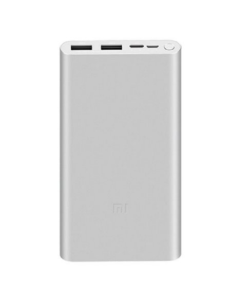 Acumulator extern Xiaomi Power Bank 3, 10000mAh, Argintiu