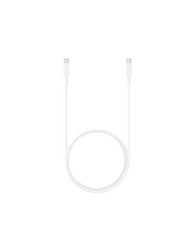 Cablu încărcare și sincronizare Samsung USB-C to USB-C Cable 5A, USB Type-C/USB Type-C, 1,8m, Alb
