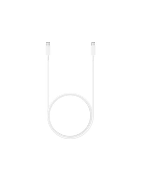Cablu încărcare și sincronizare Samsung USB-C to USB-C Cable 5A, USB Type-C/USB Type-C, 1,8m, Alb
