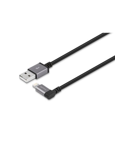Кабель для зарядки и синхронизации Moshi USB to Lightning Cable 90 Degree, USB Type-A/Lightning, 1,5м, Чёрный