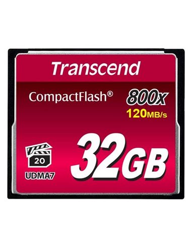 Карта памяти Transcend CompactFlash 800, 32Гб (TS32GCF800)