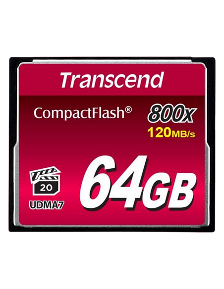 Карта памяти Transcend CompactFlash 800, 64Гб (TS64GCF800)