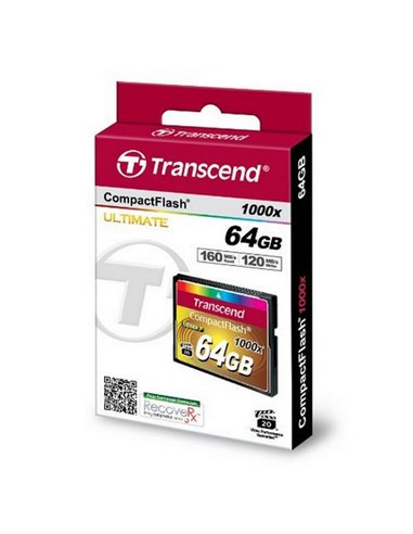 Карта памяти Transcend CompactFlash 1000, 64Гб (TS64GCF1000)