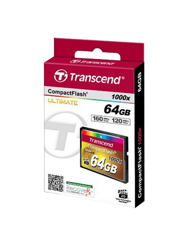 Card de Memorie Transcend CompactFlash 1000, 64GB (TS64GCF1000)
