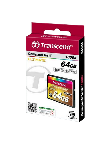 Карта памяти Transcend CompactFlash 1000, 64Гб (TS64GCF1000)