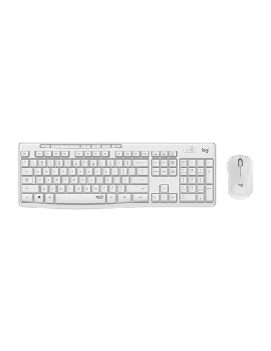 Клавиатура и мышь Logitech MK295, Беспроводное, Белый