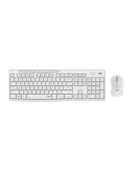 Клавиатура и мышь Logitech MK295, Беспроводное, Белый