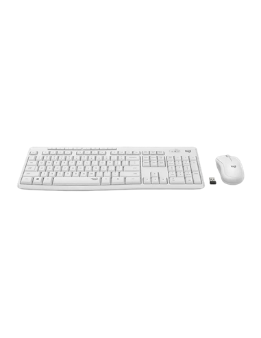 Клавиатура и мышь Logitech MK295, Беспроводное, Белый