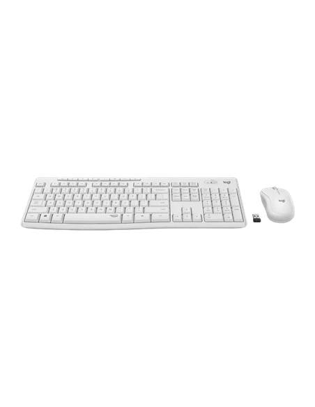 Клавиатура и мышь Logitech MK295, Беспроводное, Белый